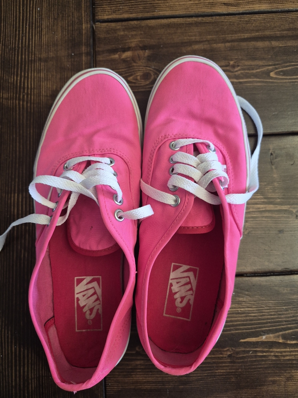 Pink Vans.